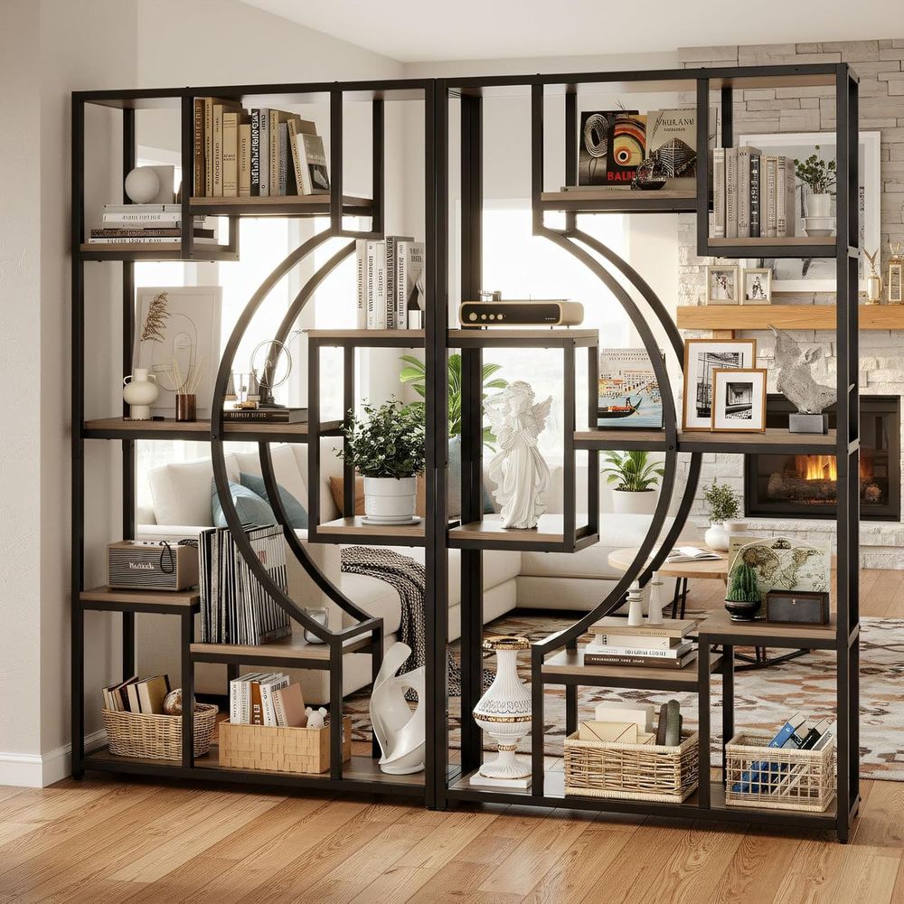 Storage & Organization - مجموعة رفوف كتب بارتفاع 70.8 بوصة