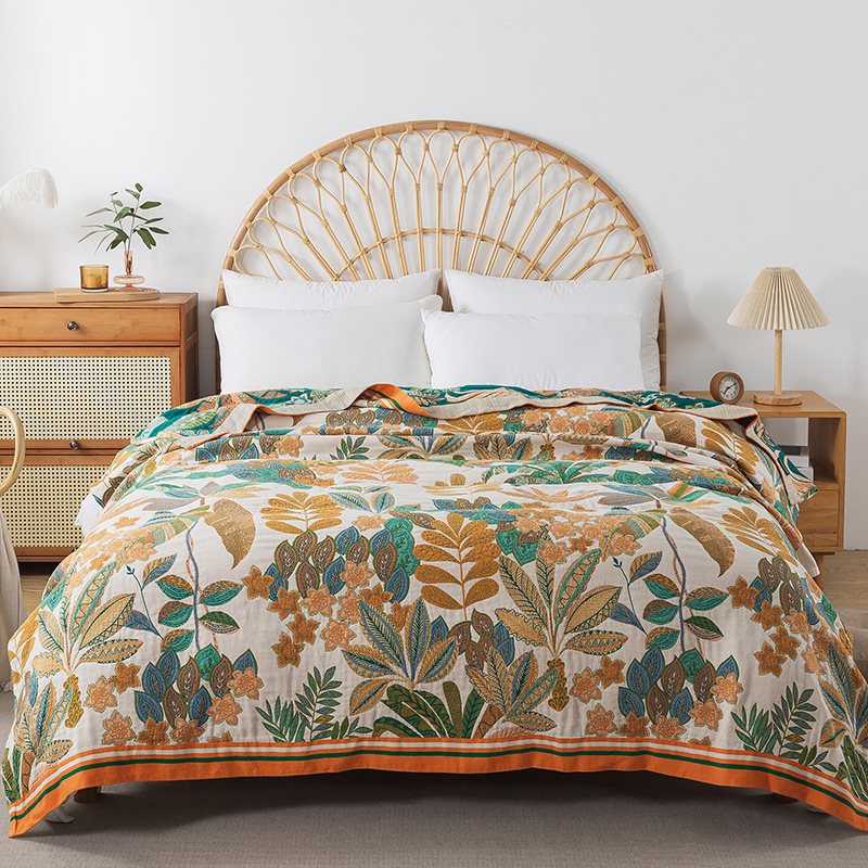 Muslin Cotton Bedspread - الموسلين الشاش المفرش على السرير AB