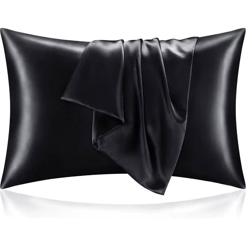 غطاء وسادة من الساتان متعدد ال - مراجعة Satin Silk Pillowcase Hair Skin وسعره