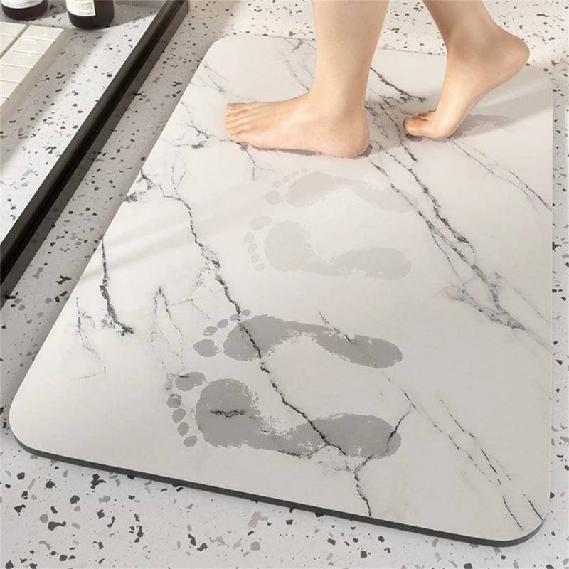 1 قطعة سجاد الحمام قابل للغسل  - مراجعة Quick Dry Diatomite Bath Mat وسعره
