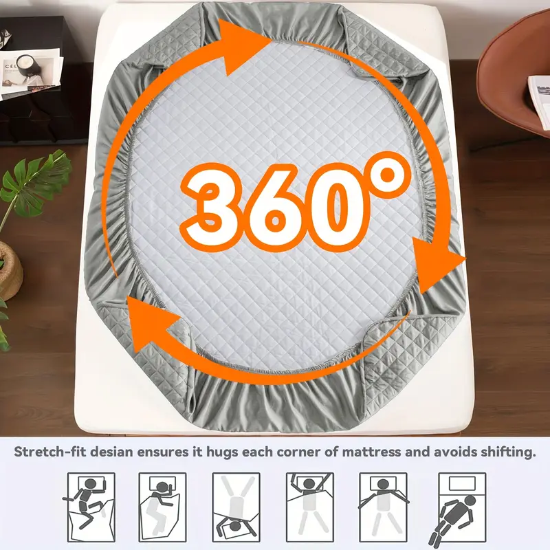 واقي مرتبة مقاوم للماء، غطاء م - مراجعة Waterproof Mattress Protector Breathable وسعره
