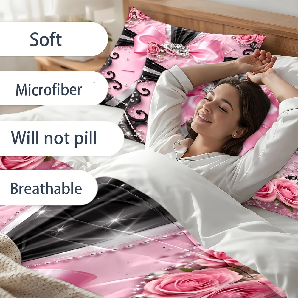 طقم لحاف أنيق مكون من 3 قطع با - مراجعة Duvet Cover Sets With Zipper وسعره