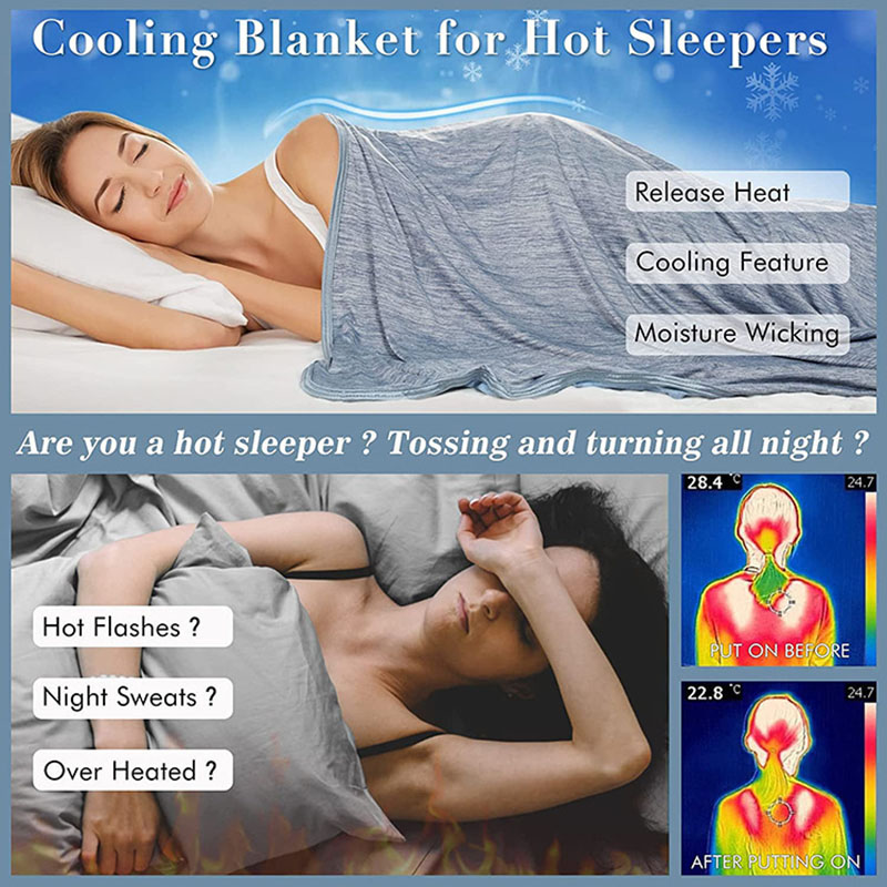 بطانية صيفية مبردة للنوم في ال - مراجعة Cooling Blanket Hot Sleepers وسعره
