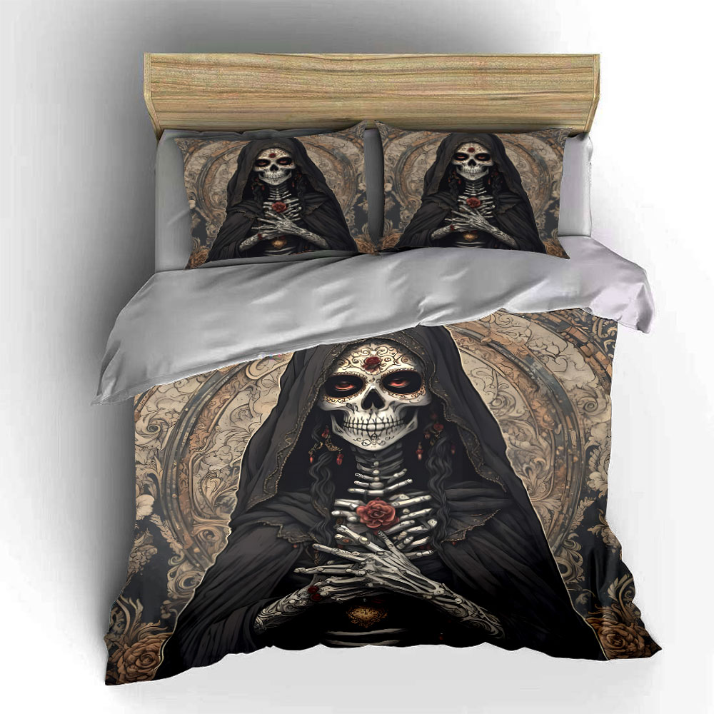 طقم غطاء لحاف بنمط دارك ديث سا - مراجعة Duvet Cover Sets With Zipper وسعره