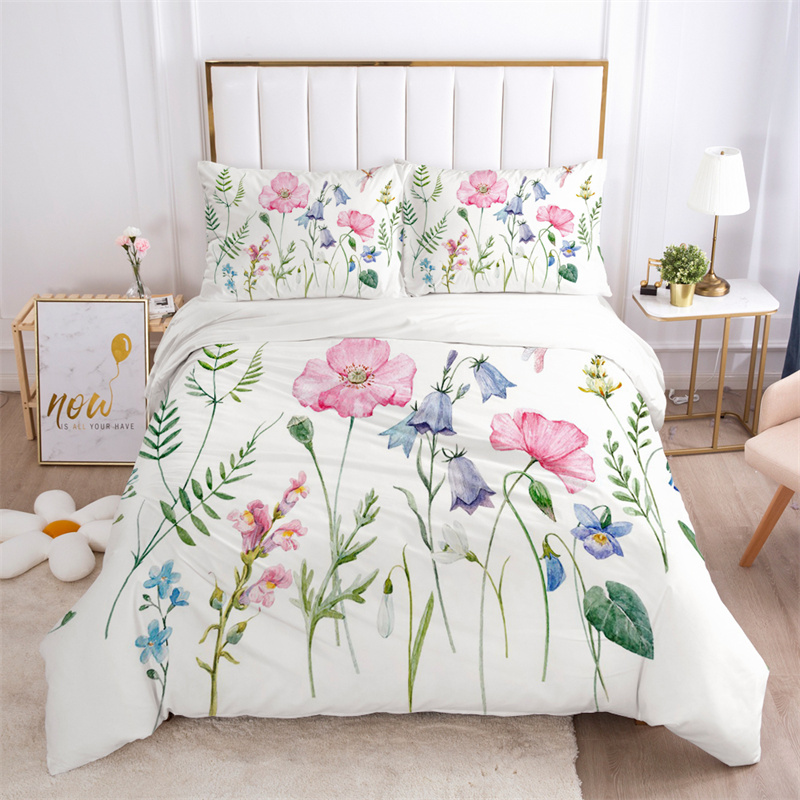 الأزهار يترك طقم سرير ستوكات ف - مراجعة Aesthetic Floral Duvet Cover وسعره