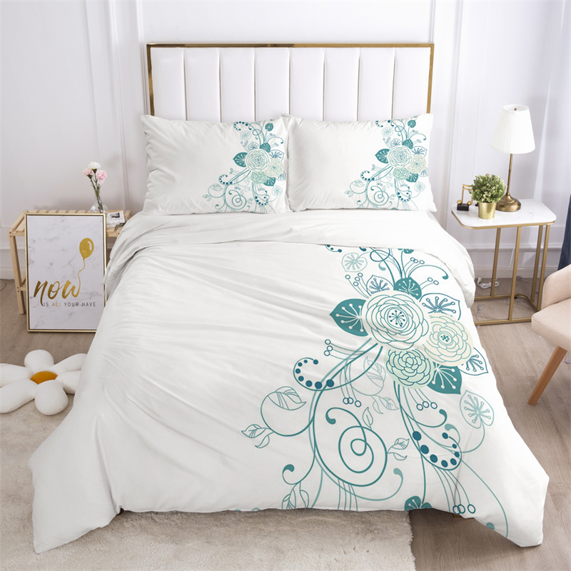 الأزهار يترك طقم سرير ستوكات ف - مراجعة Aesthetic Floral Duvet Cover وسعره
