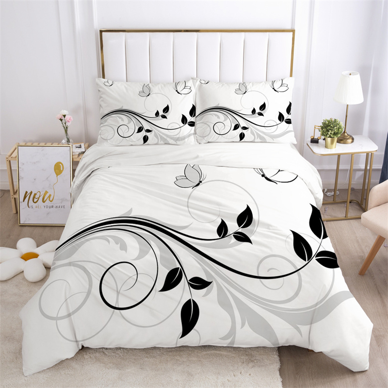 الأزهار يترك طقم سرير ستوكات ف - مراجعة Aesthetic Floral Duvet Cover وسعره