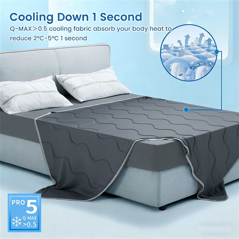 بطانية تبريد ناعمة كبيرة الحجم - مراجعة Cooling Blanket Hot Sleepers وسعره