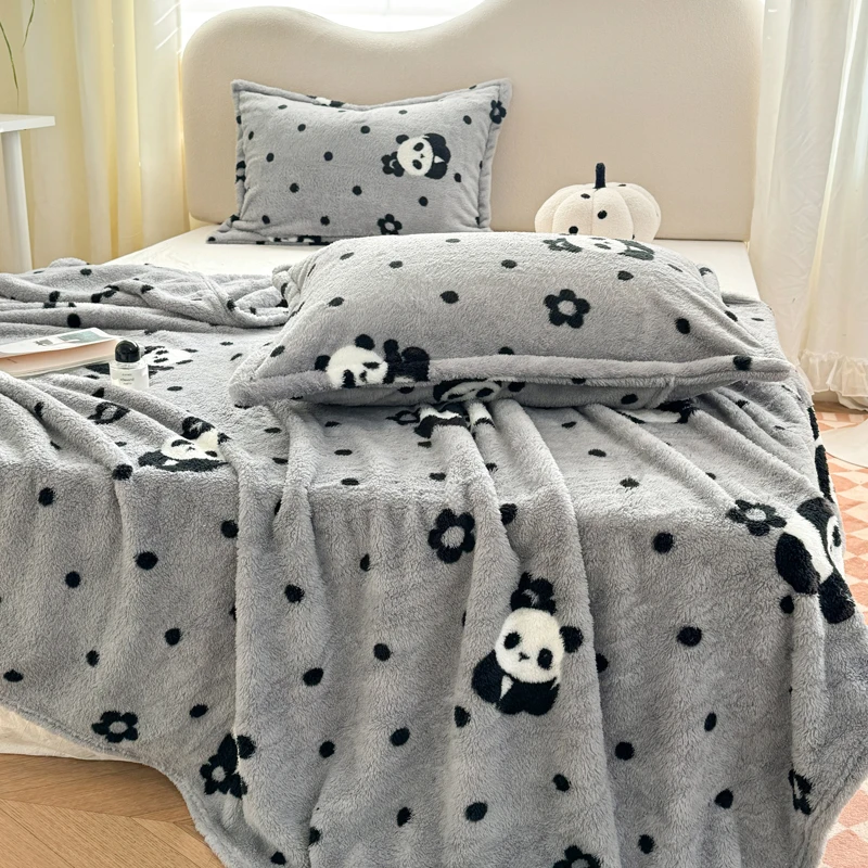 بطانية فرو ناعمة ودافئة بنقشة  - مراجعة Fluffy Fleece Comforter King Size وسعره