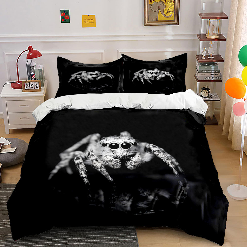 طقم غطاء لحاف بنمط العنكبوت ال - مراجعة Duvet Cover Sets With Zipper وسعره